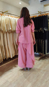 Blush Pink Flap Pant Ribbon Coord Set - view 7