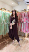 Brown A-line Embroidered Jumpsuit - view 4