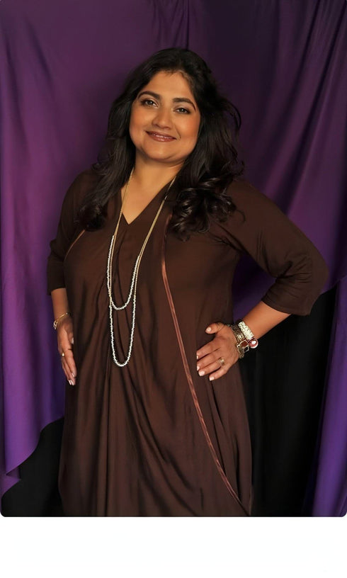 Brown Butterfly Dress