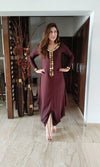 Brown Gold Dress
