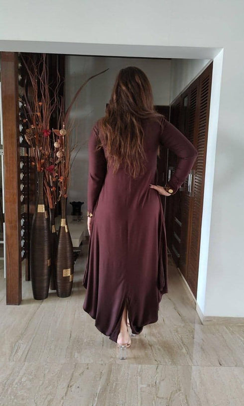 Brown Gold Dress
