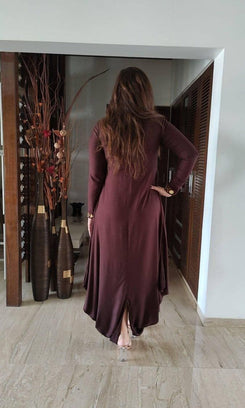 Brown Gold Dress