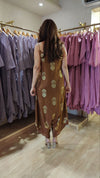 Brown Gold Jumpsuit with Jacket - view 5