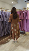 Brown Gold Jumpsuit with Jacket - view 6