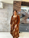 Brown Gold Jumpsuit with Jacket - view 7