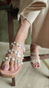 Clear Pink Pearl Wedges