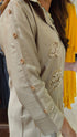 Coffee Brown Coord Set With Floral 3D Applique - view 9
