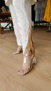Cream Gota Work Kurta Set - view 5