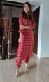 Dark Red Pathani Set