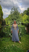 Denim Gold Kaftan Dress - view 12