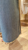 Denim Gold Kaftan Dress - view 15