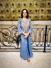 Denim Gold Kaftan Dress - view 16