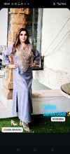 Denim Gold Kaftan Dress - view 19