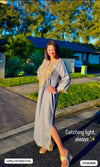 Denim Gold Kaftan Dress - view 20