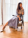Denim Gold Kaftan Dress - view 27