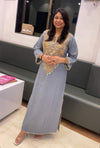 Denim Gold Kaftan Dress - view 45