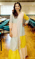 Dhoti Jumpsuit With Yellow Pastel Jacket