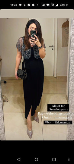 Black Dhoti - Only Bottom
