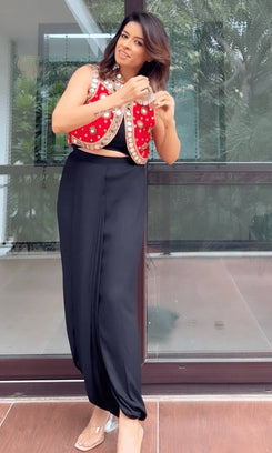 Black Dhoti - Only Bottom