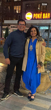 Royal Blue Embroidery Jumpsuit - view 30