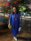 Royal Blue Embroidery Jumpsuit - view 41