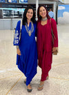Royal Blue Embroidery Jumpsuit - view 54