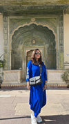 Royal Blue Embroidery Jumpsuit - view 55