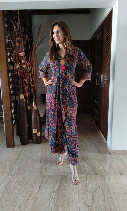 Drape Top and Pant Coord Set