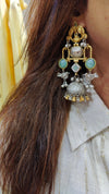 Dual Tone Green Bird Jumka - view 6