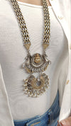 Dual Tone Kundan Necklace Set - view 2