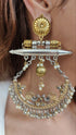 Dual Tone Peacock Pearl Earring - view 14