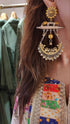 Dual Tone Peacock Pearl Earring - view 20