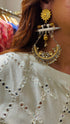 Dual Tone Peacock Pearl Earring - view 27