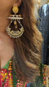 Dual Tone Peacock Pearl Earring - view 6