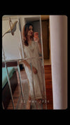 Embroidered Ivory White Kaftan Dress - view 35