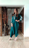 Emerald Green Embroidery Jumpsuit