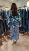 Floral Hand block Blazer Skirt Set - view 5