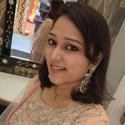 Gold Chandbali Earrings - Gold Chand bali