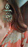 Gold Chandbali Earrings - Gold Chand bali