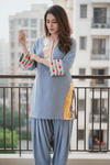 Gold Leather Yoke Farshi Set - view 2