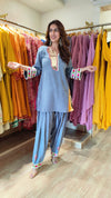 Gold Leather Yoke Farshi Set - view 4
