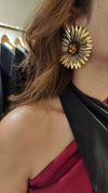 Golden Daisy Stud Earrings - view 2
