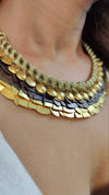 Golden Sunlit Choker Necklace