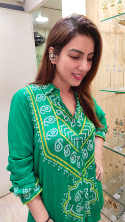 Green Bandhini Shirt - view 4