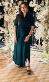 Green Blazer Skirt Set