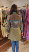 Green Brown Crepe Shirt - view 6