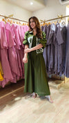 Green Jumpsuit with Applique Bomber Jacket - view 3