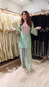 Green Pink Farshi Set for Summers - view 4