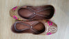 Handcrafted Gold Mukaish & Floral Thread Work Juttis - view 5