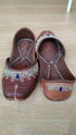 Handcrafted Tan Leather Original Zari Juttis - view 6